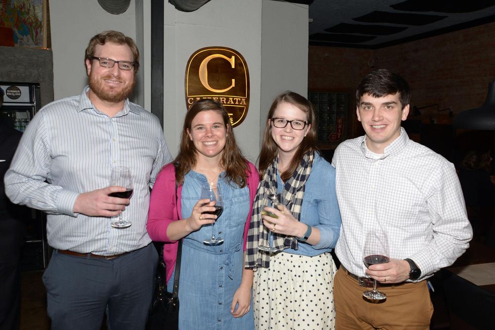 Arin Formanek, from left, Suzanne Landeau and Averil and David Brannen at the Urban Wild of Memorial Park Conservancy's Launch Party March 2015