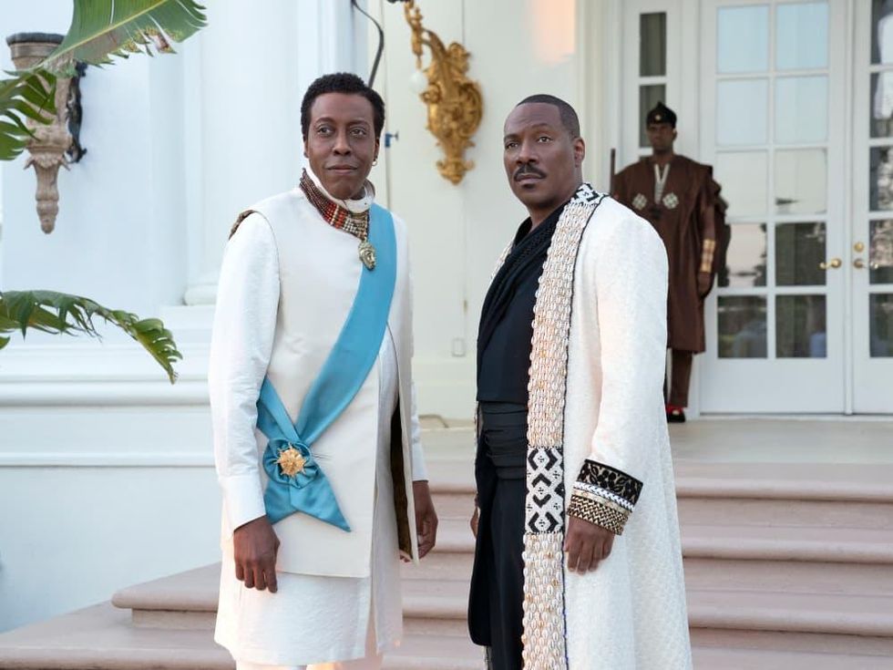 Arsenio Hall and Eddie Murphy in Coming 2 America