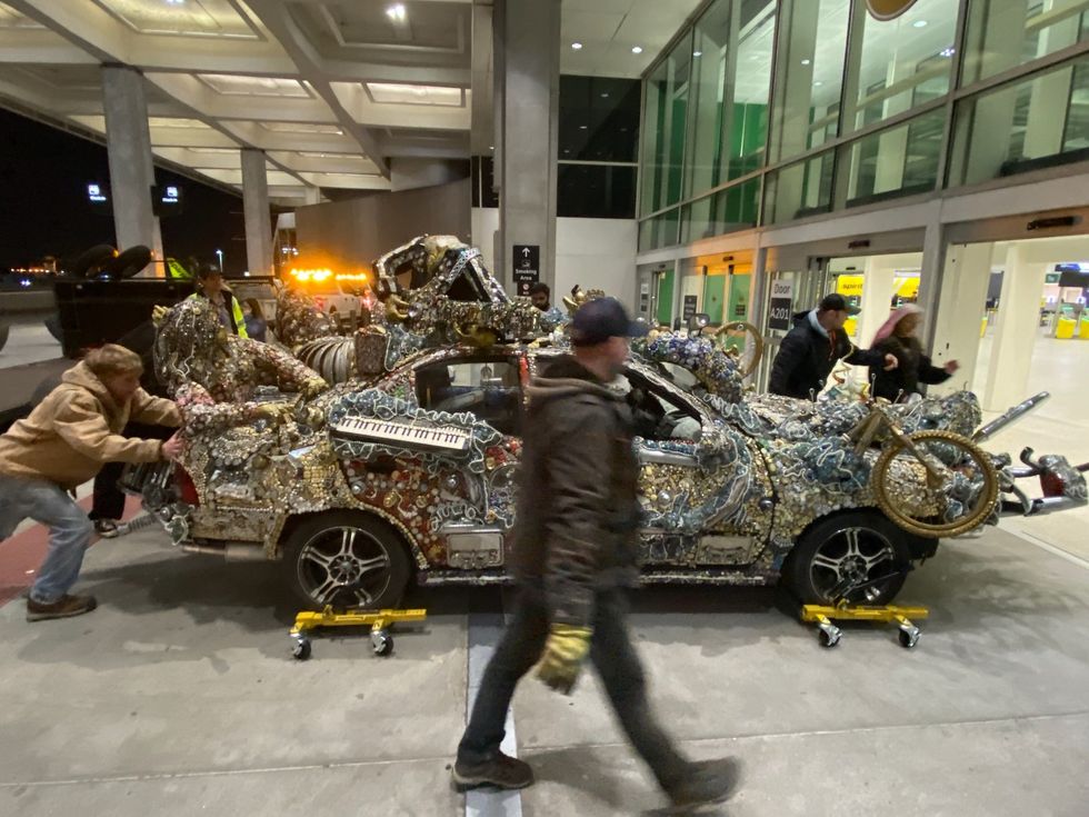 Art Car installation Hobby Airport