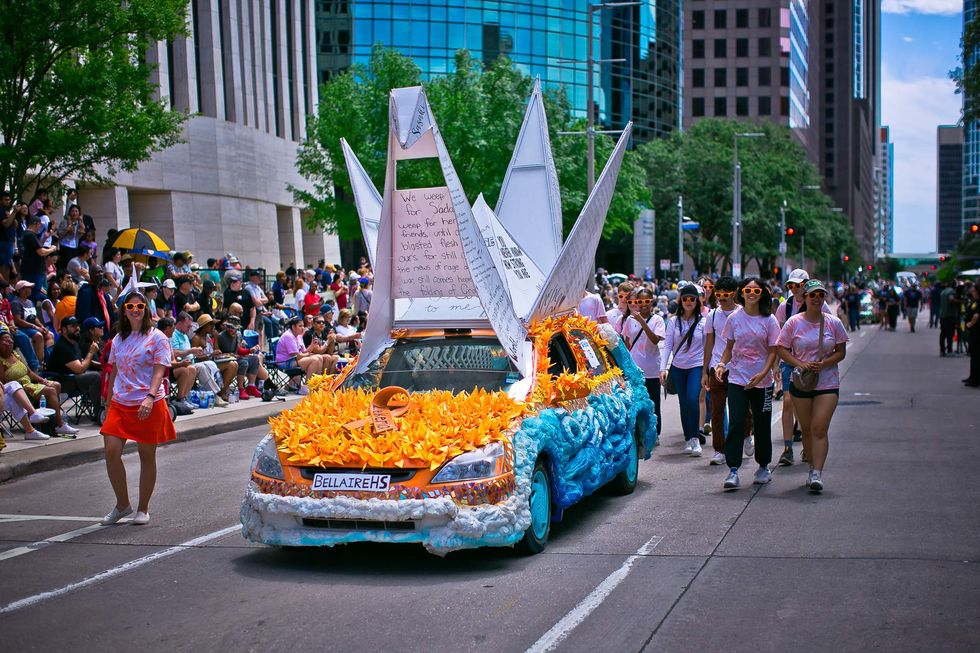 Art Car Parade 1000 paper cranes