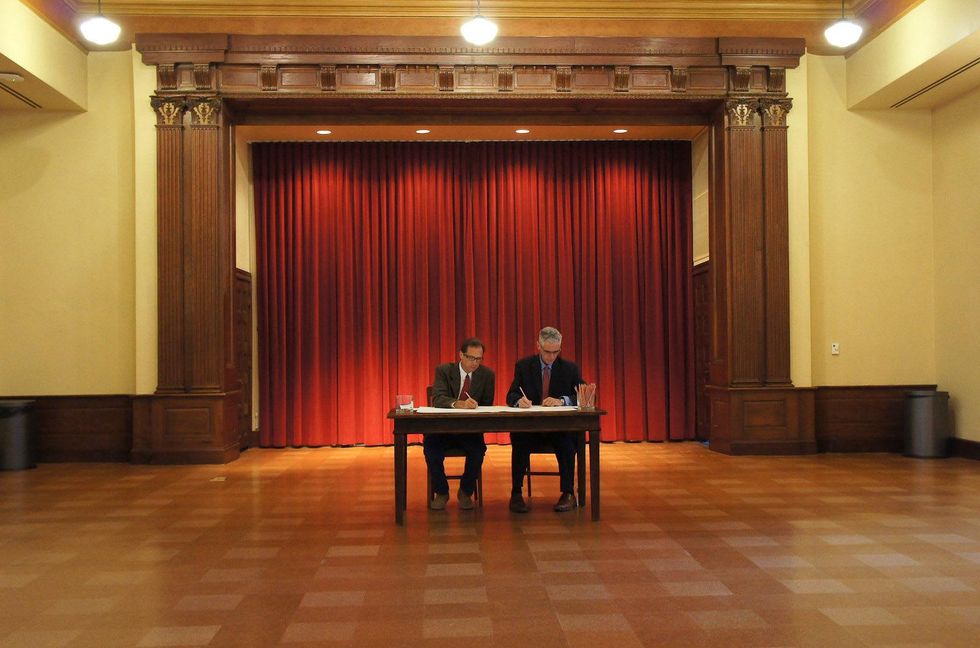 Art Guys Signing Ceremony, Julia Ideson Library, January 2013
