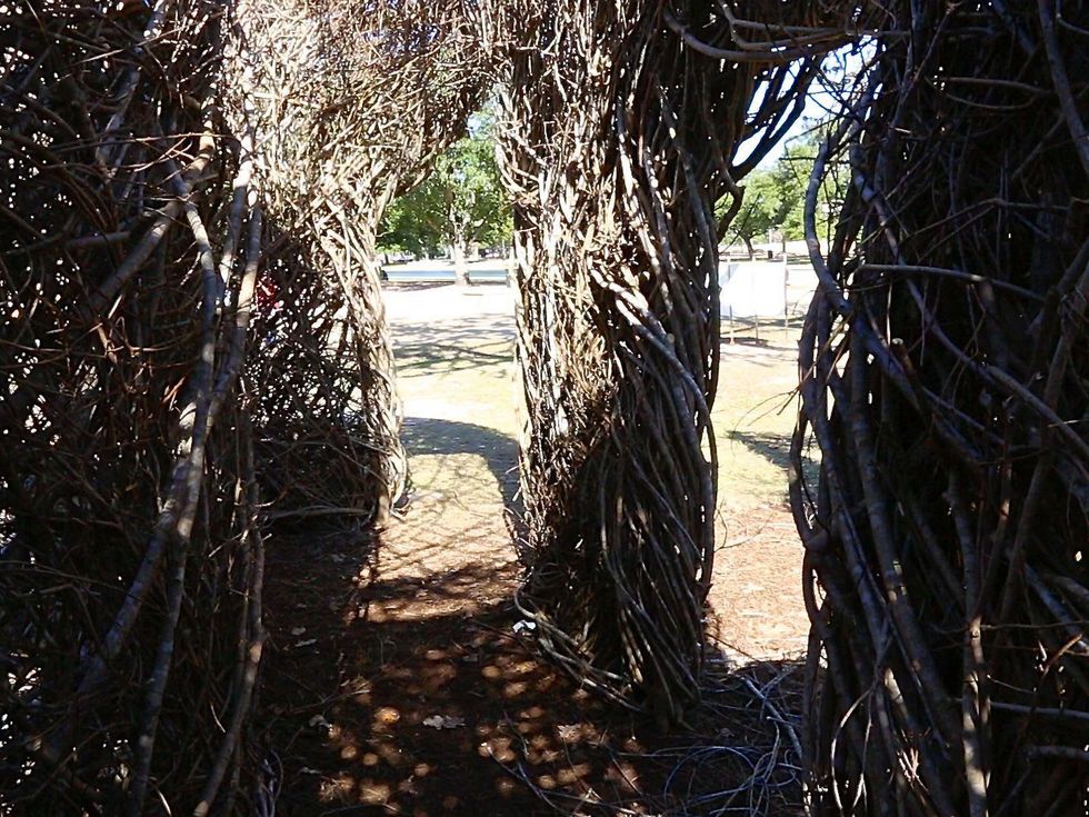 Art in the park Patrick Dougherty