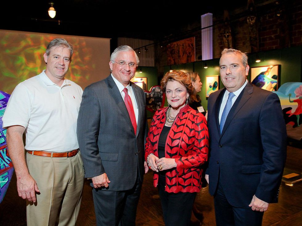 Art of Heart April 2013 Shayne Stinson, Sponsor Randall Walker, Co-chair Beth Wolff, and Jason Fuller