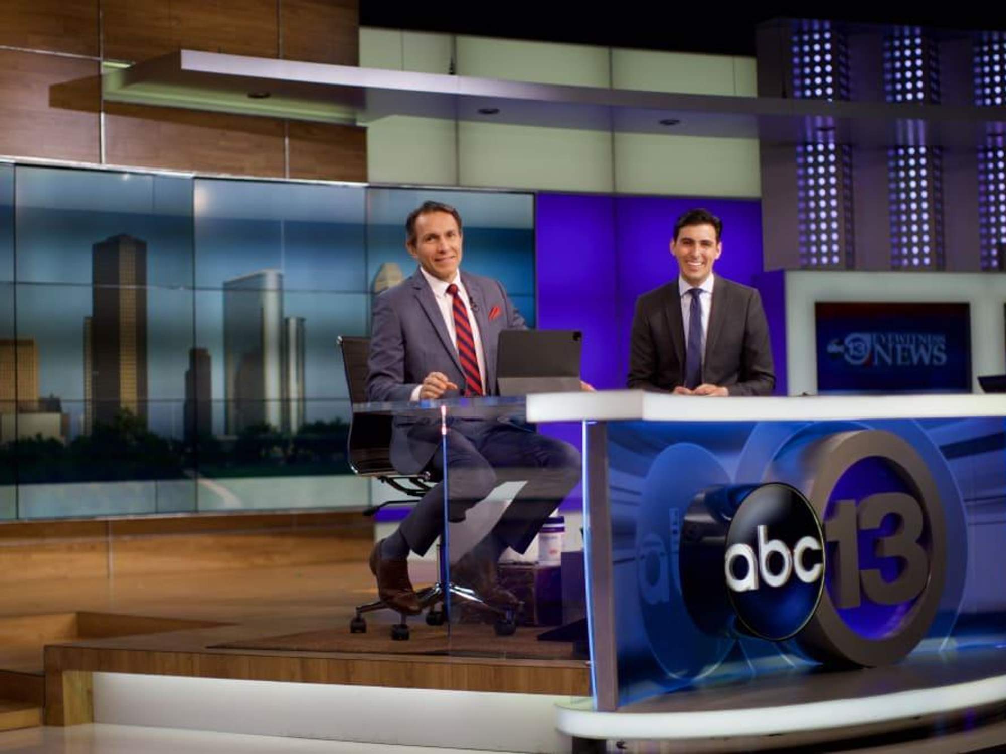 Ken Hoffman reports on ABC13's historic broadcast starring father and ...