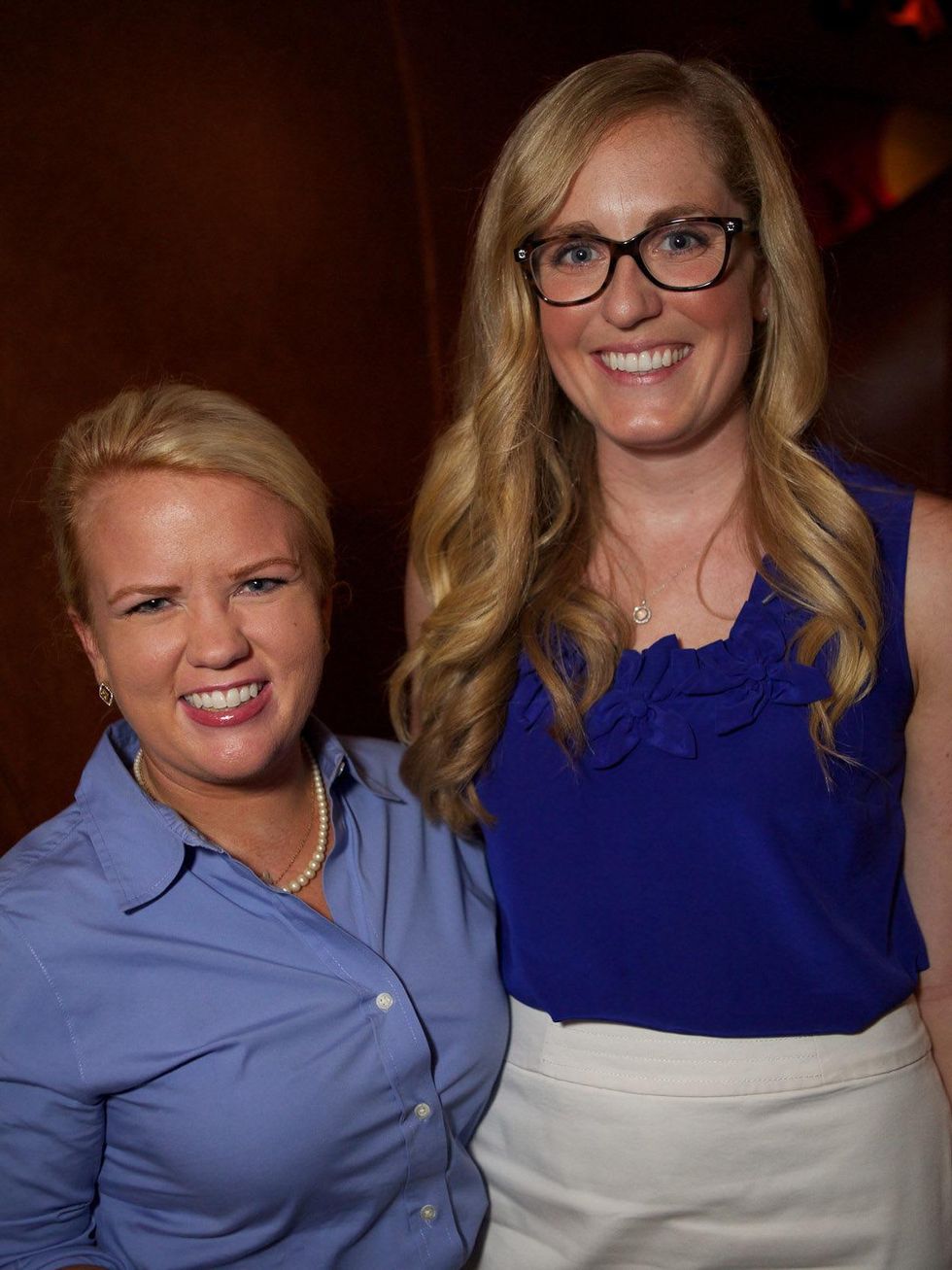 Arthritis Foundation kick-off event August 2013 Beth Bryant and Gretchen Biever