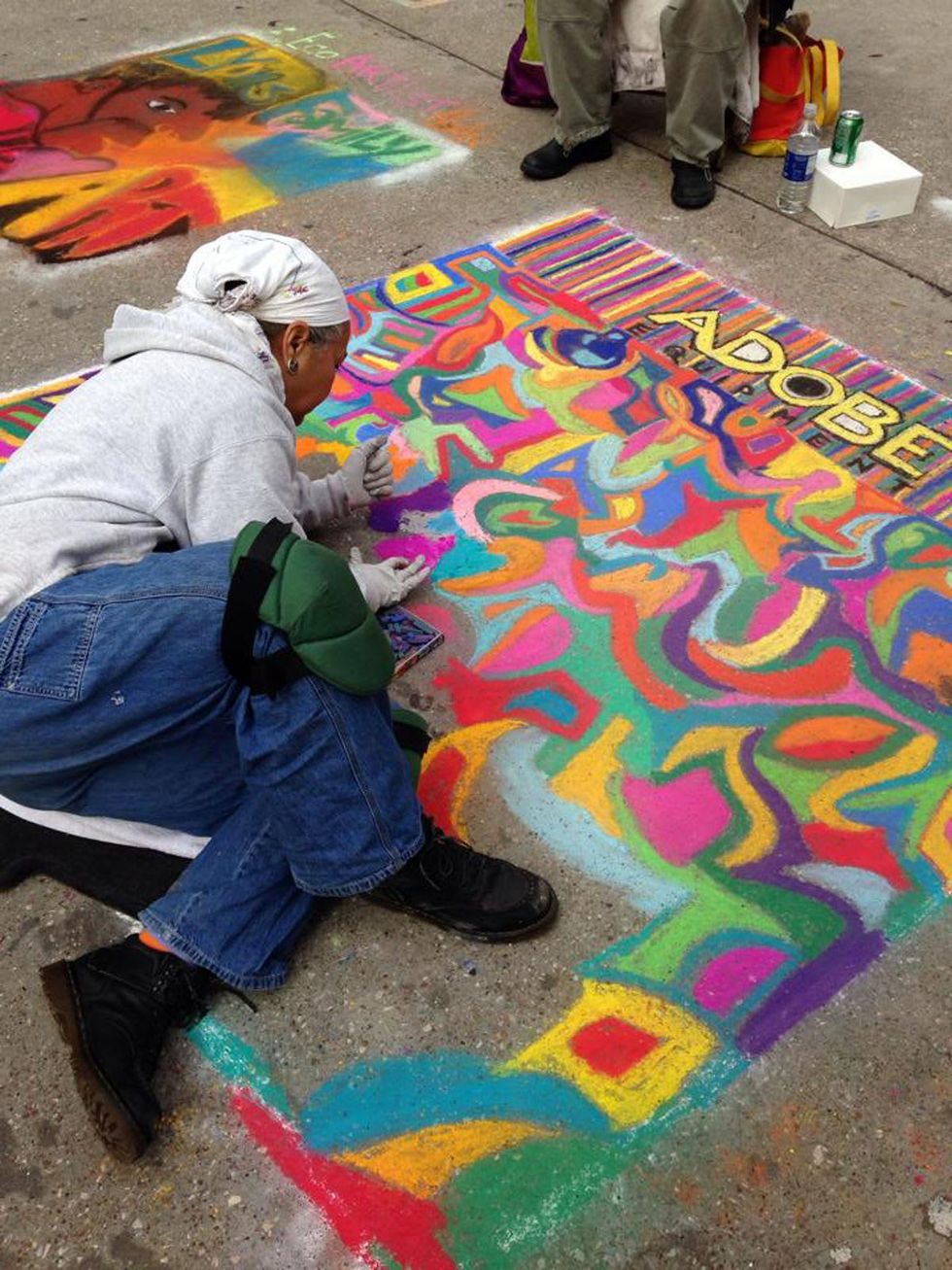 artist Rose Sprott Sprain at Via Colori November 2013