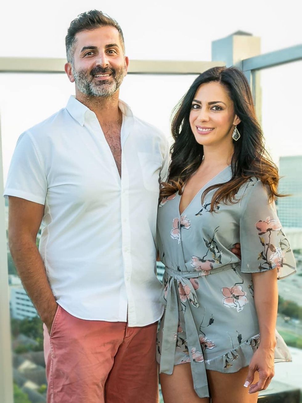 Arza Afshar, Corinne Cameron at CultureMap Country Club Social