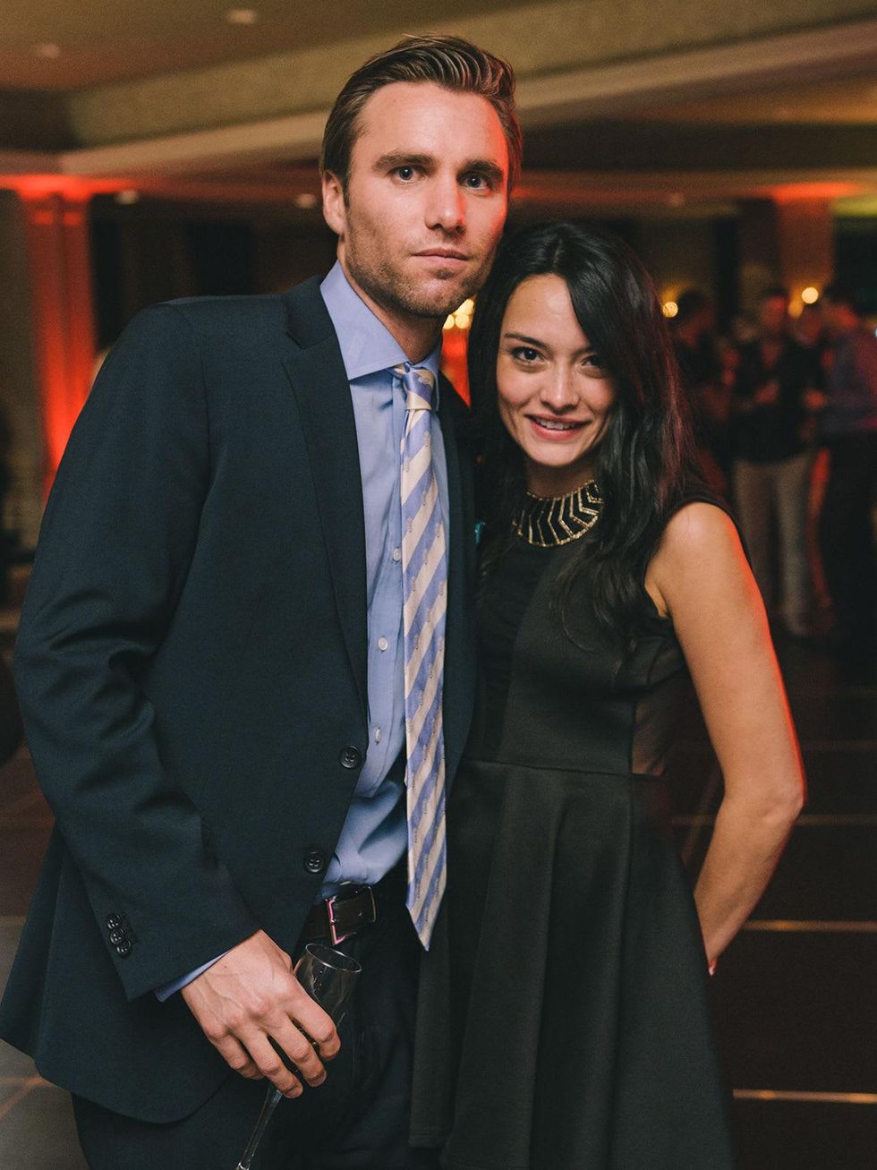 Ash Williams and Martina Albino at the Fashion Houston Launch Party October 2013