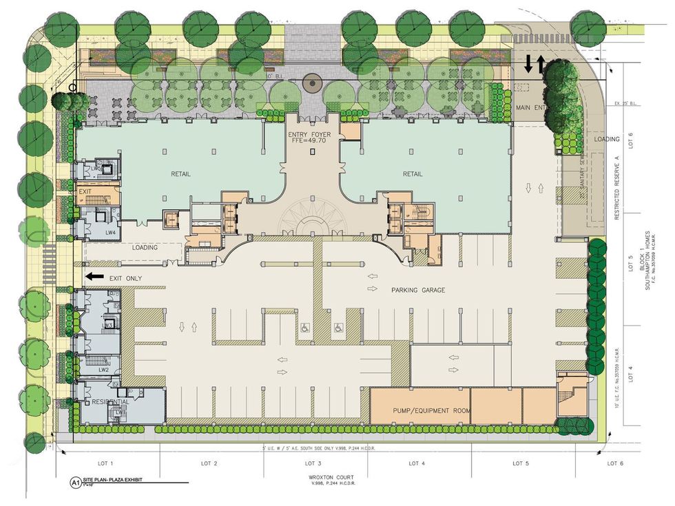 Ashby Highrise 1717 Bissonnet Ground Floor Plan