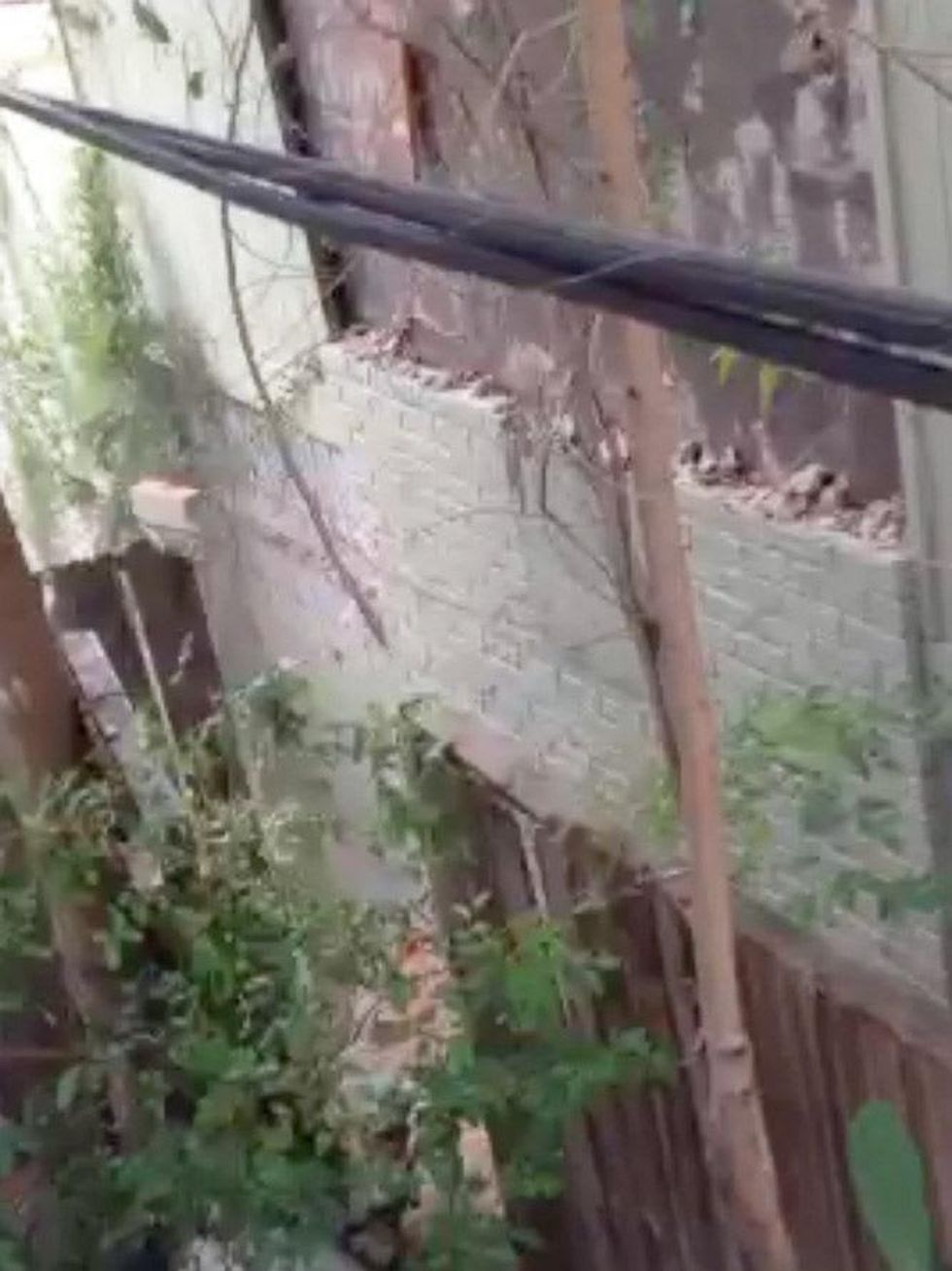 Ashby Highrise demolition fence