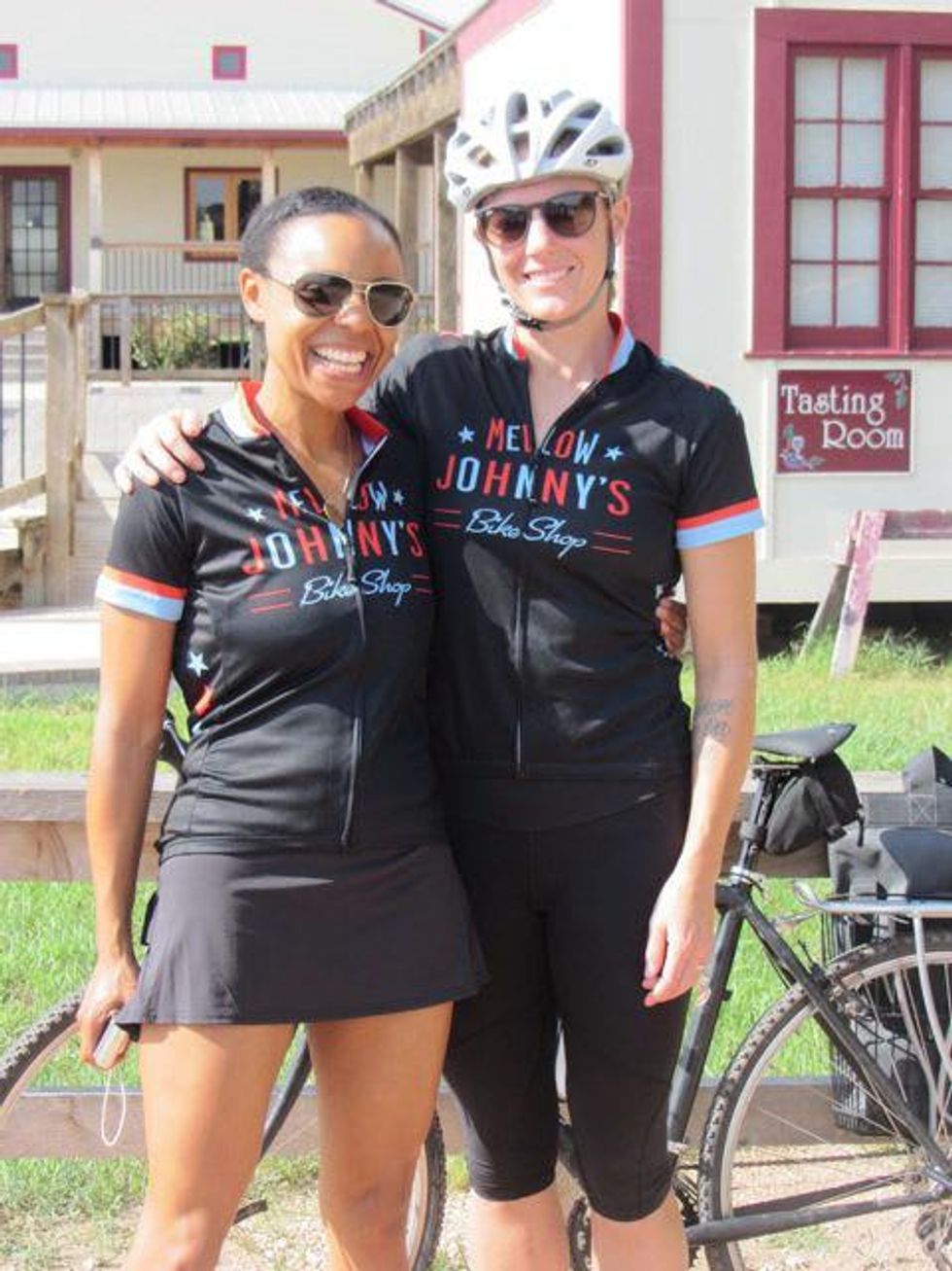 Ashely Hunter and Julie Doheney, Hill Country Bike and Wine Tour guides