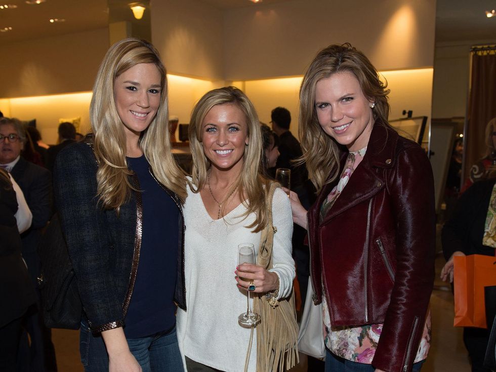 Ashley Butler, from left, Jenson Spitzer and Jorden Simpson at Kermit Oliver at Herm\u00e8s February 2014