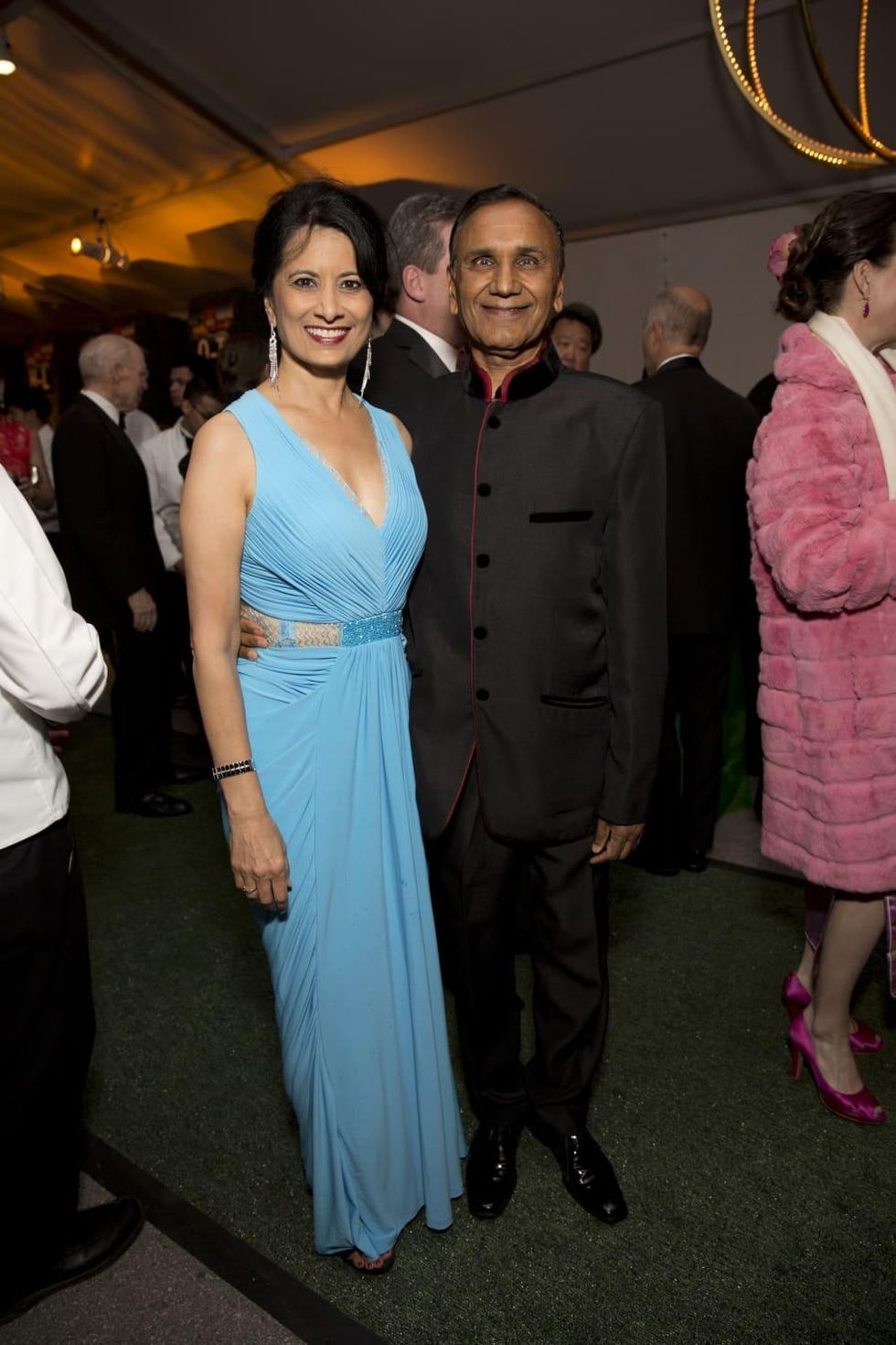 Asia Society Tiger Ball, March 2016, Renu Khator, Suresh Khator