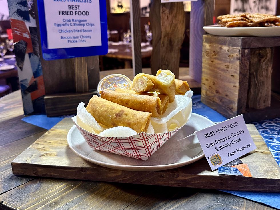 Asian Streetness crab rangoon eggrolls houston rodeo