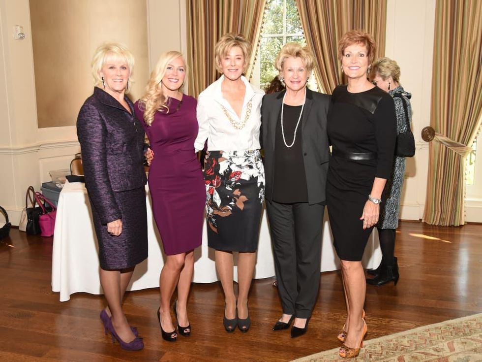 Assistance League Luncheon 2015 Liz Jameson, Jenny Price, Leila Gilbert, Ann Berry, Betty Puryear