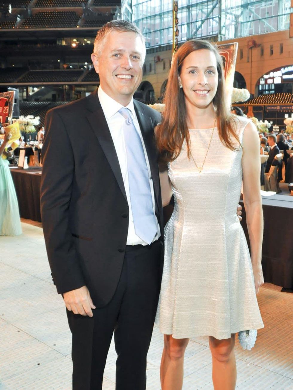 Astro Wives Gala, Jeff Luhnow, Gina Luhnow, Aug. 2012