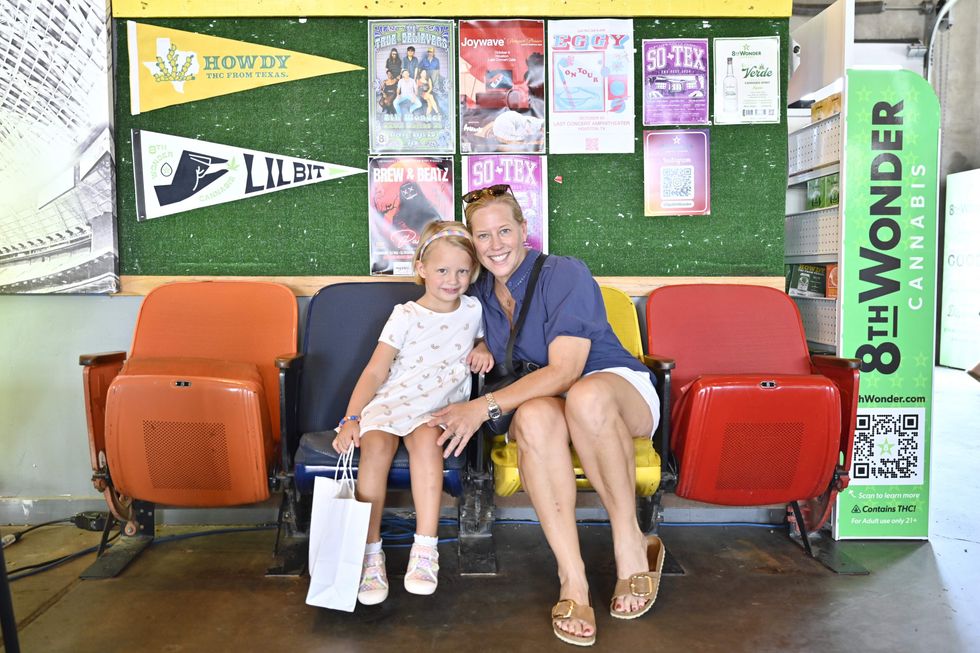 Astrodome Conservancy Executive Director Beth Jackson with her daughter