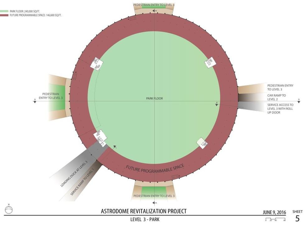 Astrodome parking rendering June 2016
