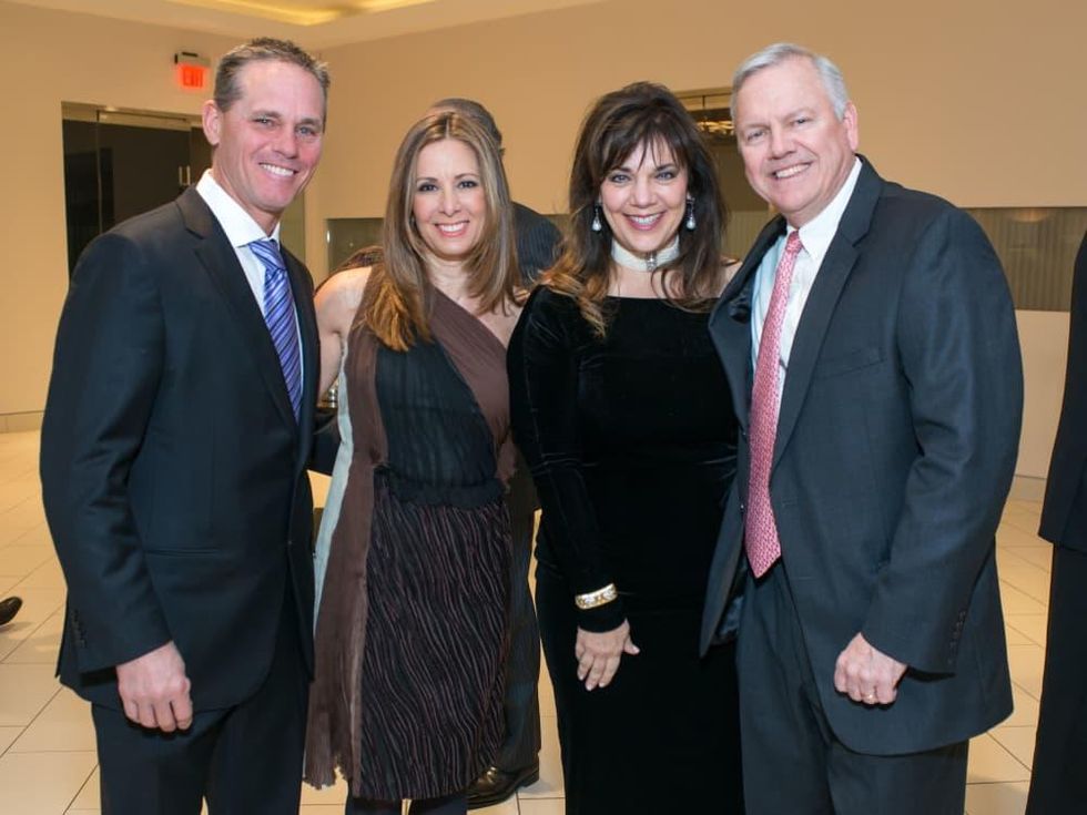 Astros Diamond Gala, Jan. 2016, Craig Biggio, Patty Biggio, Terri Havens, John Havens