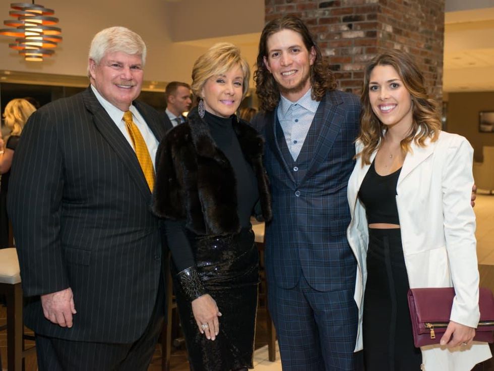 Astros Diamond Gala, Jan. 2016, John Eddie Williams, Sheridan Williams, Colby Rasmus, Megan Rasmus