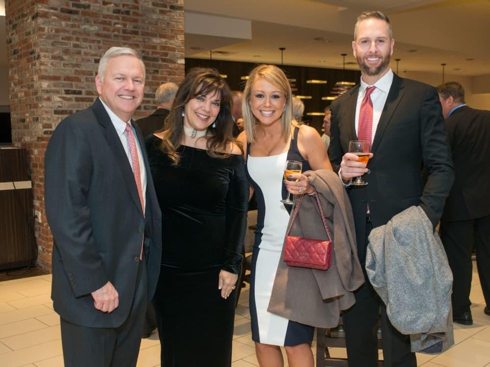Astros Diamond Gala, Jan. 2016, John Havens, Terri Havens, Kelly Feldman, Scott Feldman