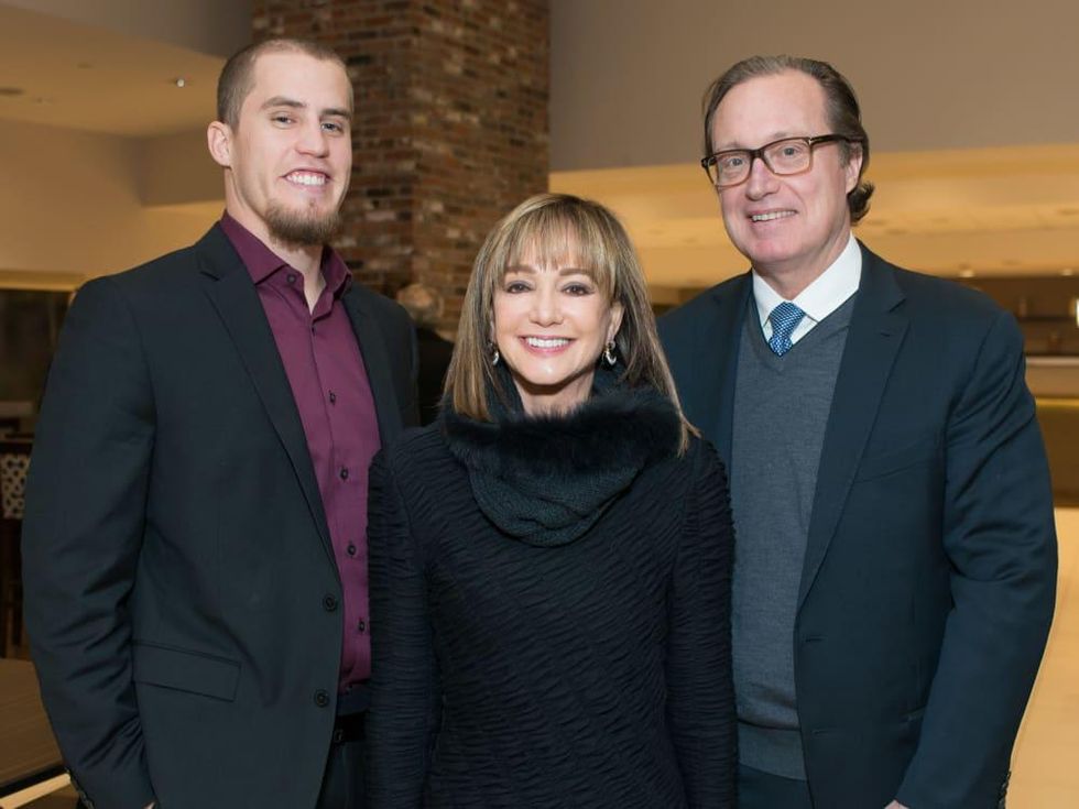Astros Diamond Gala, Jan. 2016, Ken Giles, Janet Gurwitch, Ron Frankln