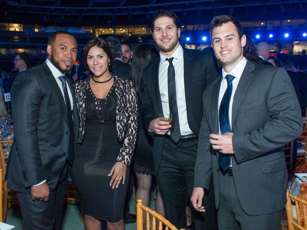 Astros Diamond Gala, Jan. 2016, Luis & Magela Valbuena, Jake Marisnick, Preston Tucker