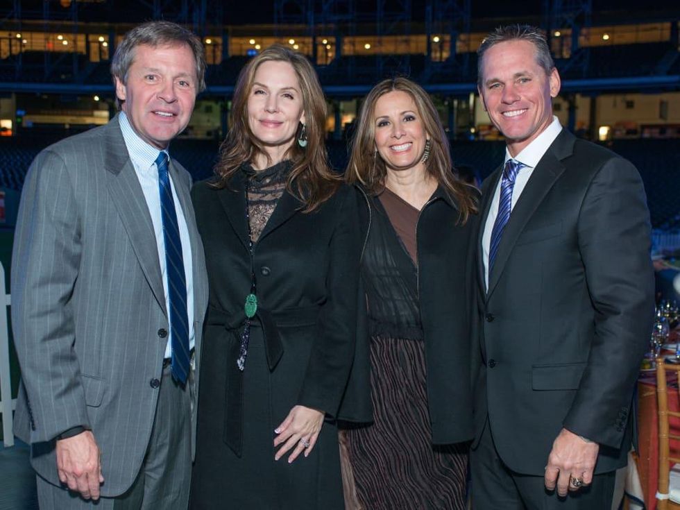 Astros Diamond Gala, Jan. 2016, Paul Murphy, Katherine Murphy, Patty Biggio, Craig Biggio