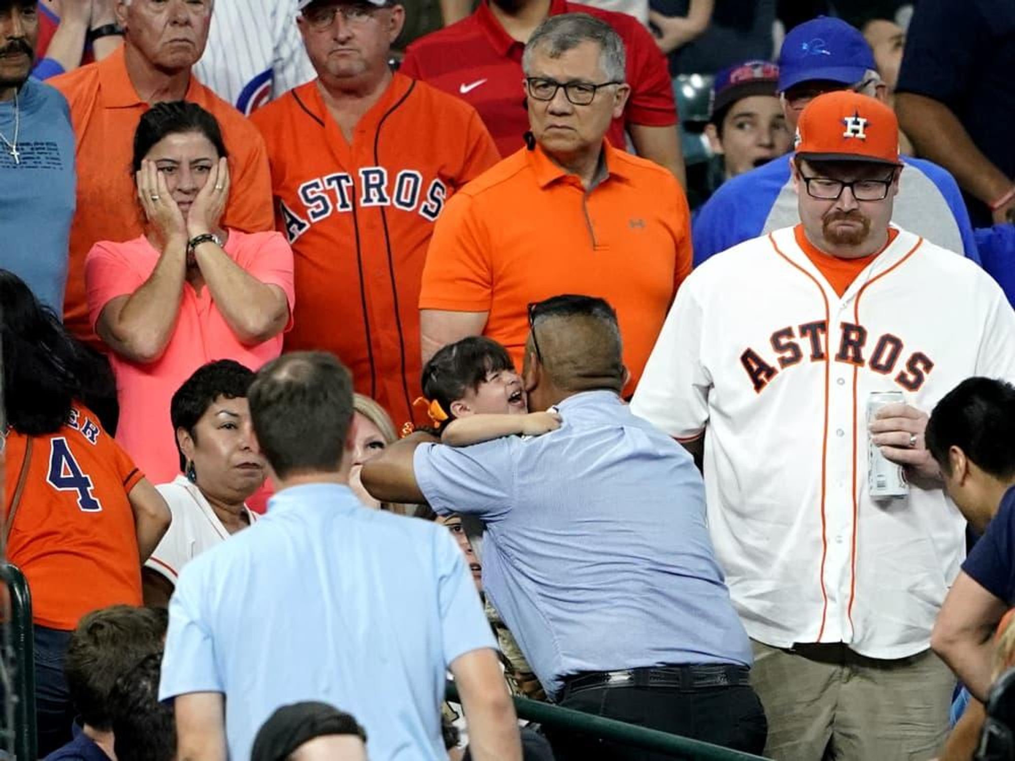 Astros fan struck by baseball Minute Maid Park Ken Hoffman