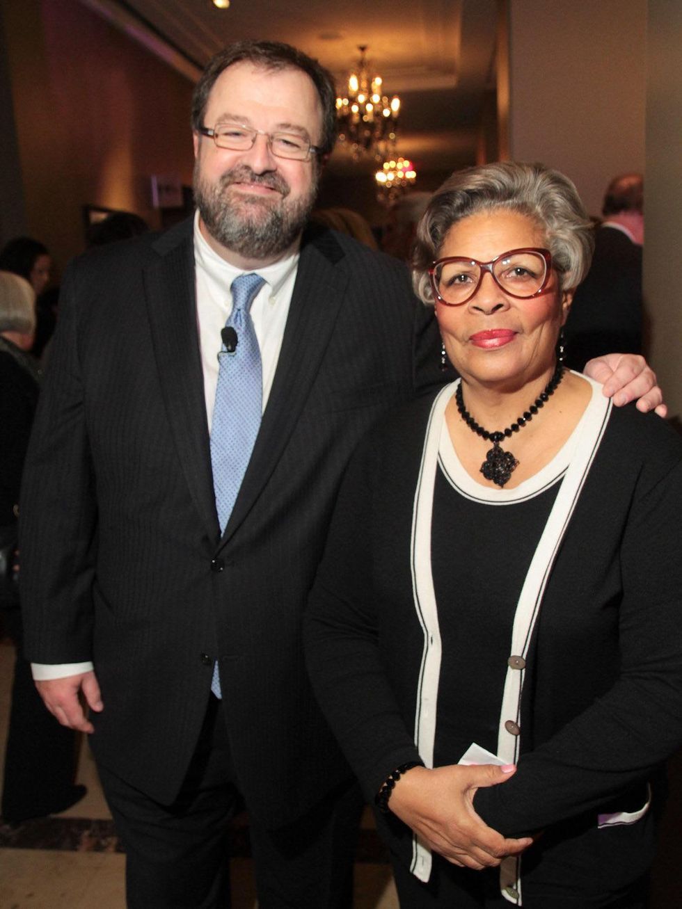 at the Children at Risk luncheon October 2013 Bob Sanborn and Senfronia Thompson