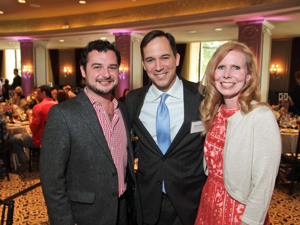 at the Children at Risk luncheon October 2013 David Cordua, left, with David and Holly Brast