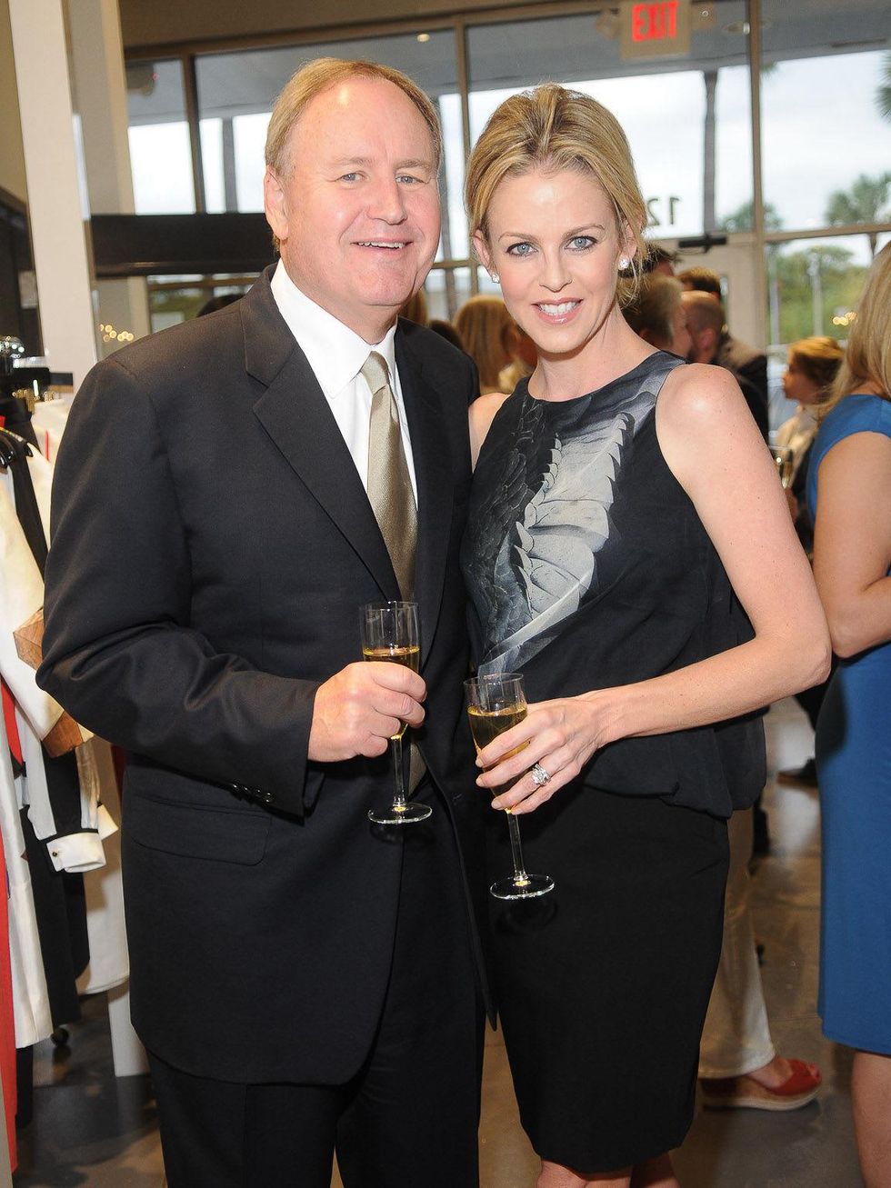 Atrium opening, April 2013, Jim Peterson, Elizabeth Peterson in Sally LaPointe