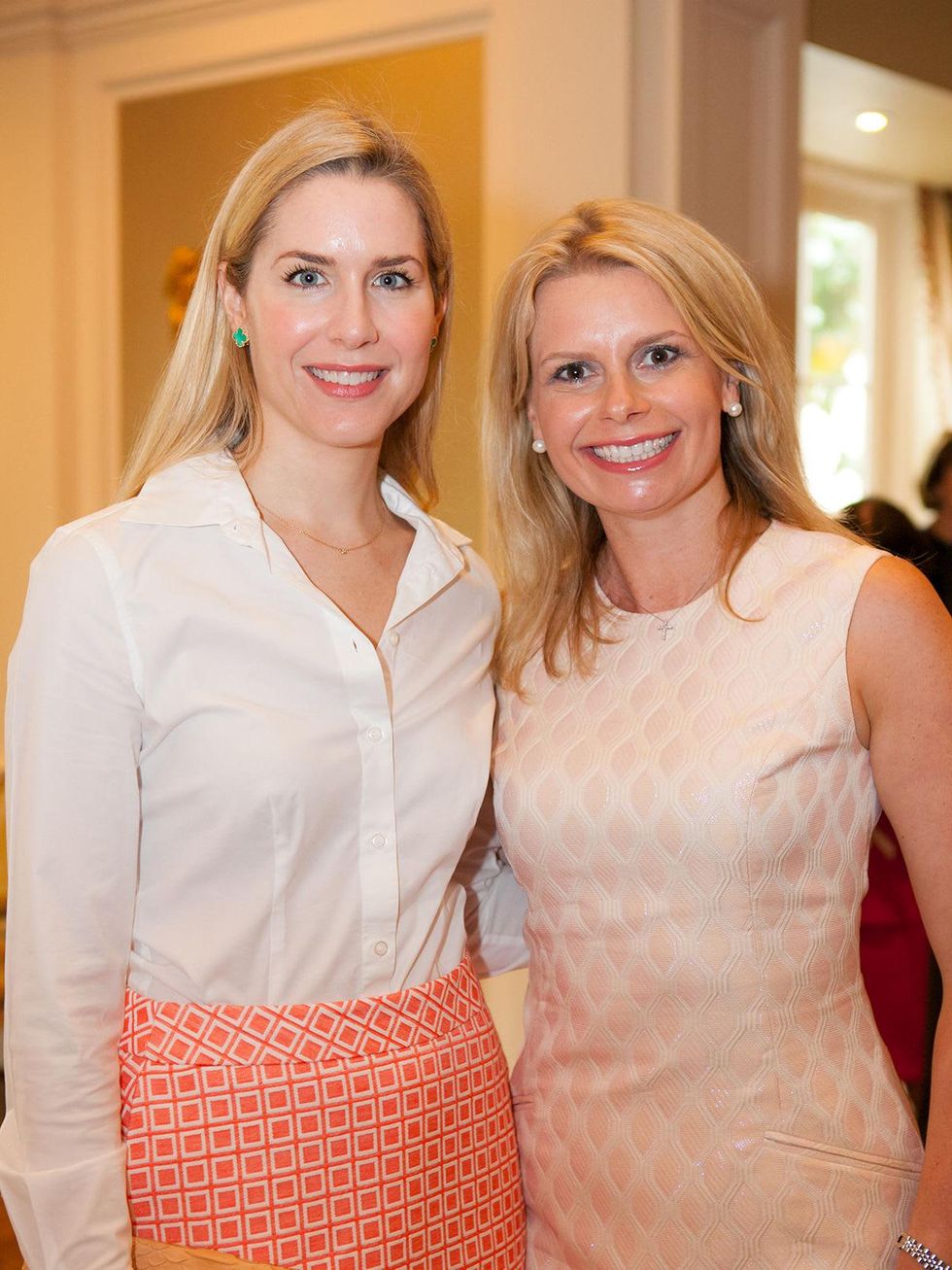 Audrey Cochran, left, and Valerie Dieterich at the DePelchin Children's Center luncheon April 2014
