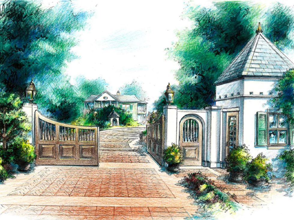 Audubon Hollow Houston rendering June 2013 front gate