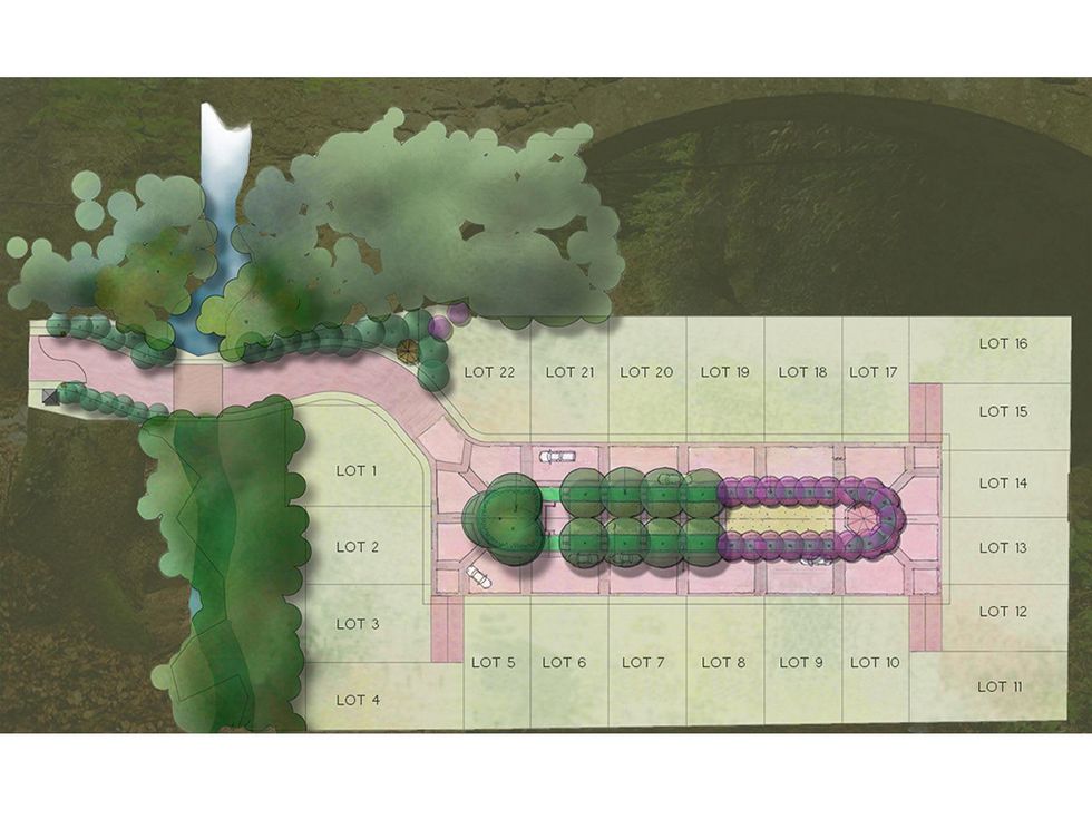 Audubon Hollow Houston rendering June 2013 site plan