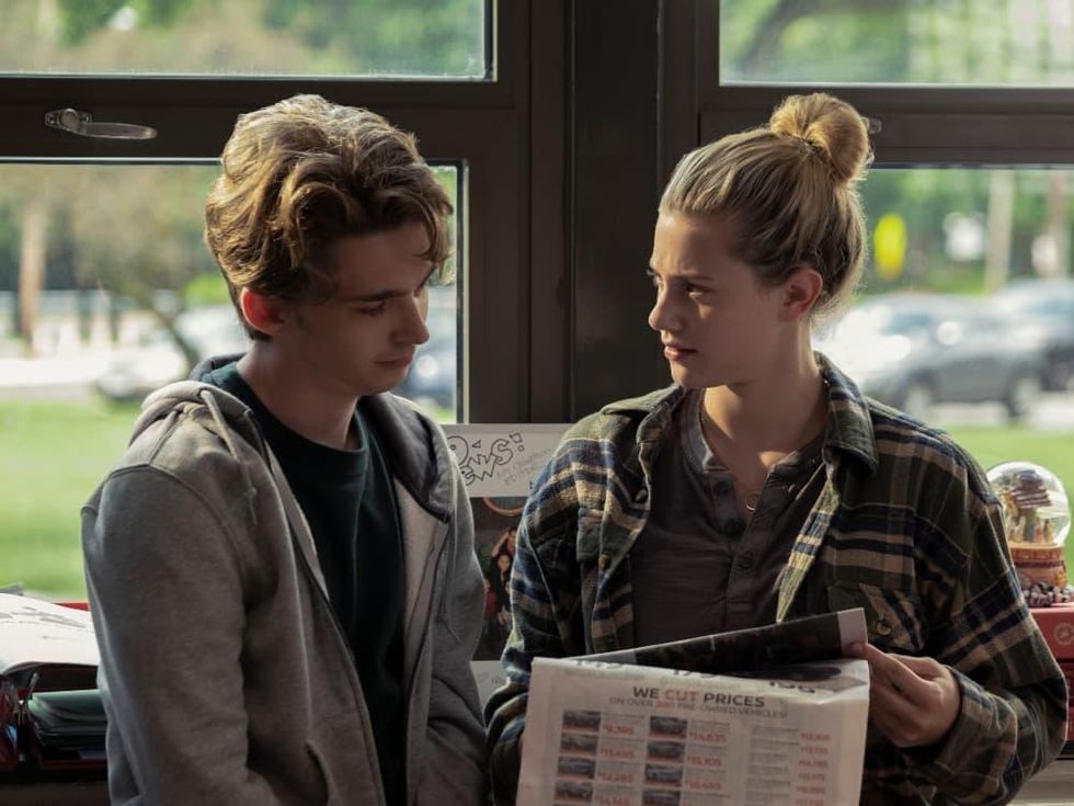 Austin Abrams and Lili Reinhart in Chemical Hearts