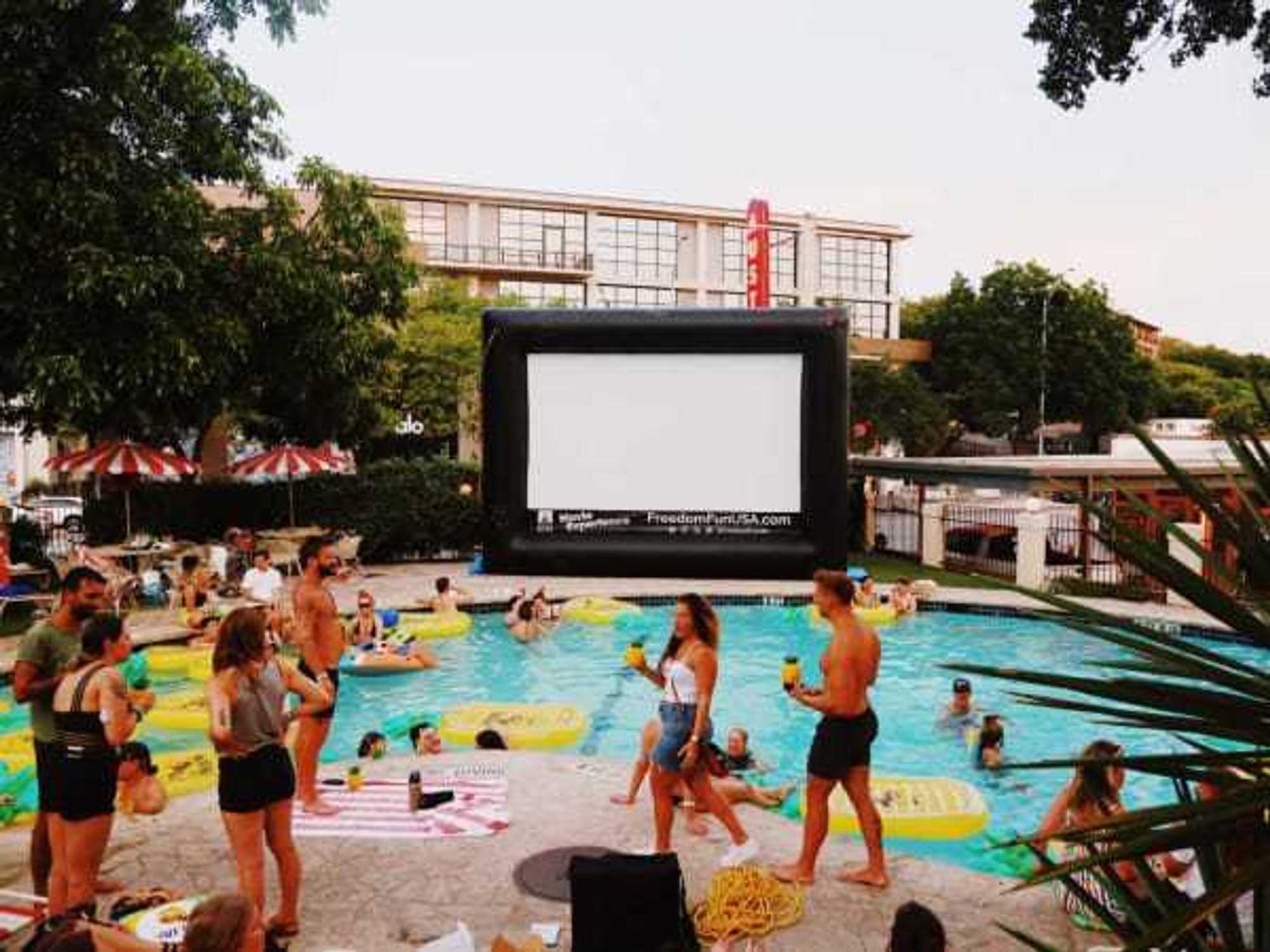 Austin Motel Float Film summer movie series