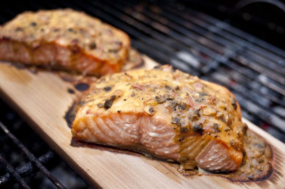 Austin Photo Set: News_Pal_grilling fish_march 2012_salmon grill