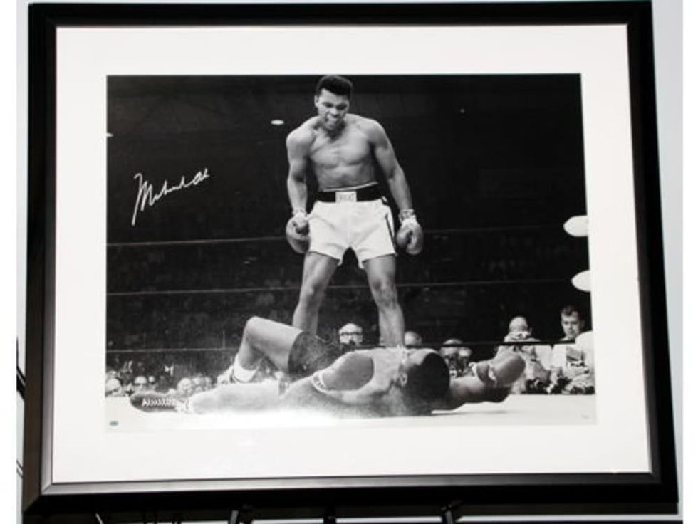 Autographed Muhammad Ali photo at Halo House gala