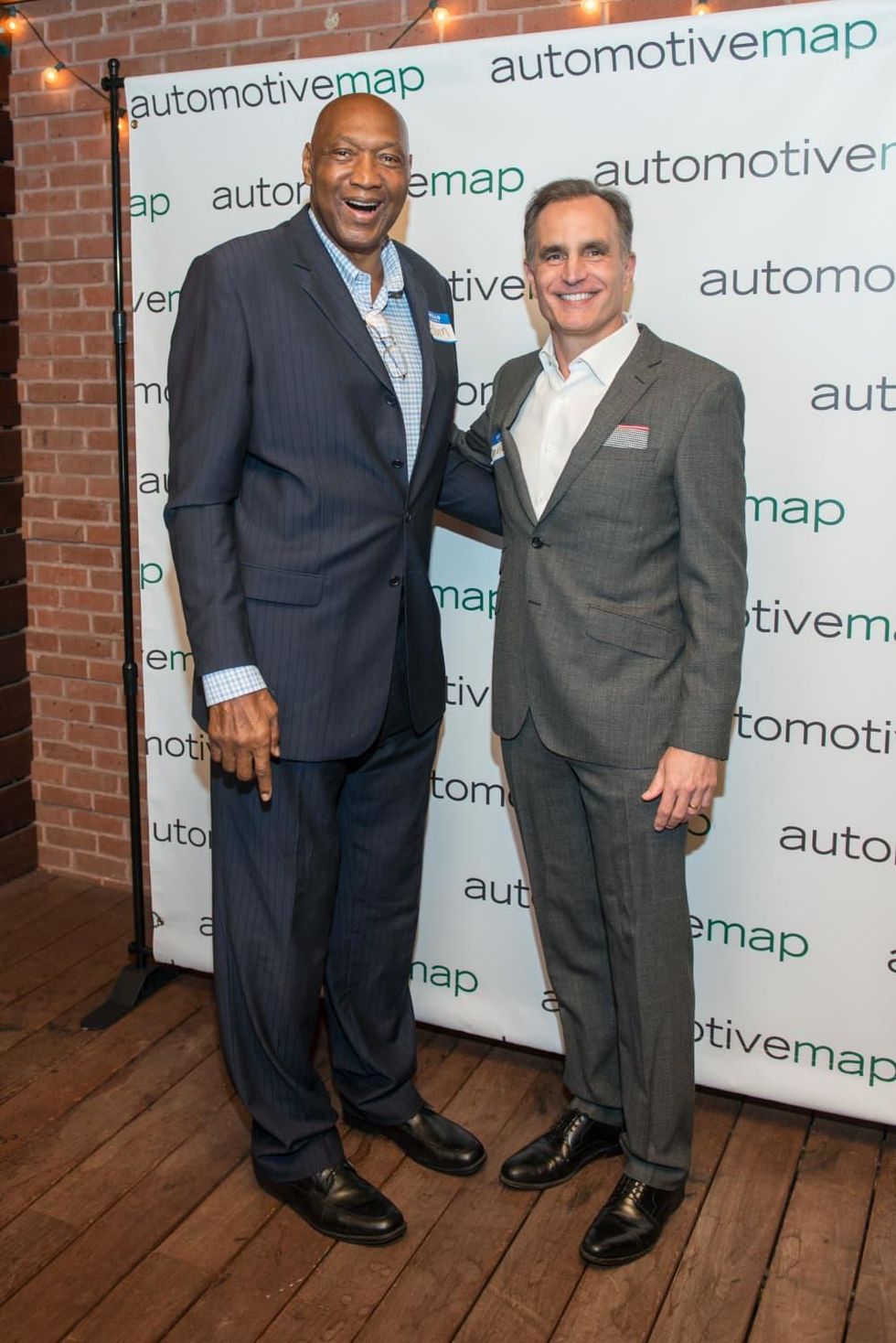 Automotive Map launch party 2019 Elvin Hayes and David Gow