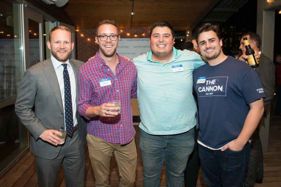 Automotive Map launch party 2019 Will McCallum, Chris Buckner, Aldo Ortiz, Lawson Gow