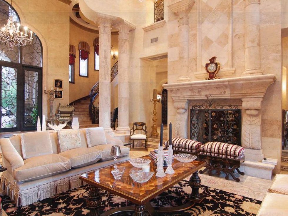 Avery Johnson mansion for sale The Woodlands Spring June 2013 living room to front