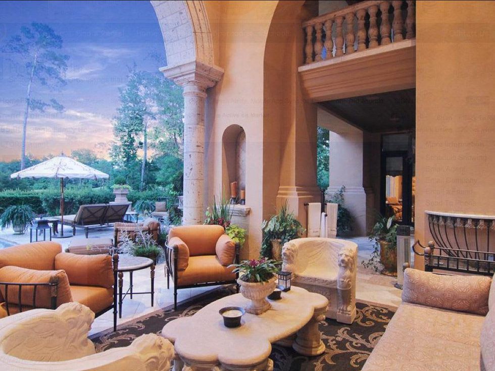 Avery Johnson mansion for sale The Woodlands Spring June 2013 patio terrace