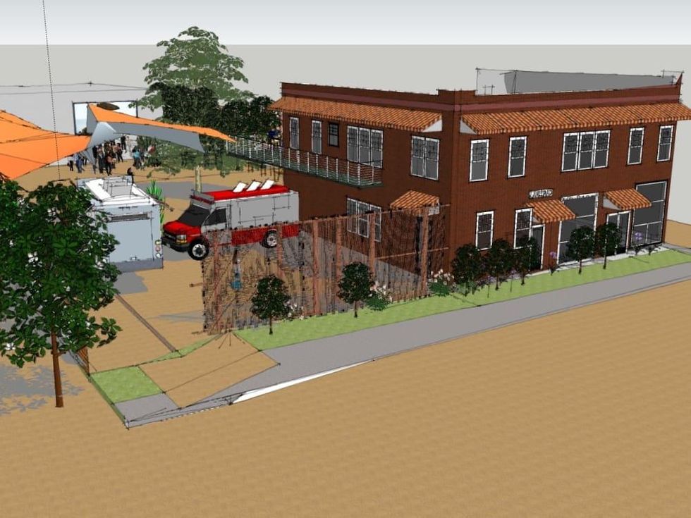 Axelrad Beer Garden Almeda Yards Rendering