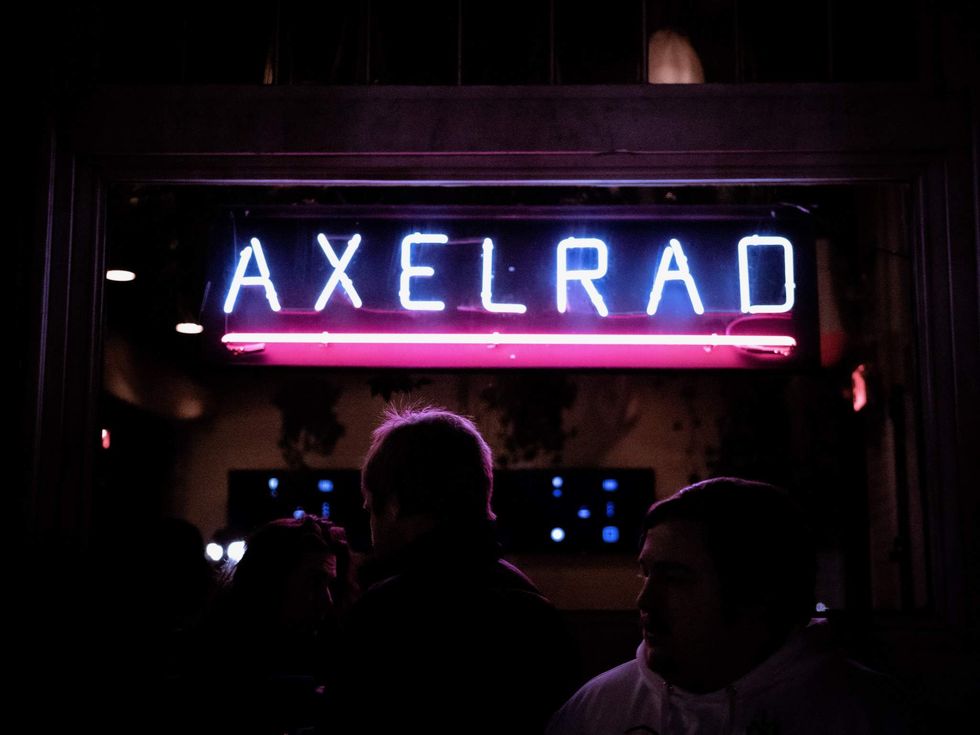 Axelrad neon sign