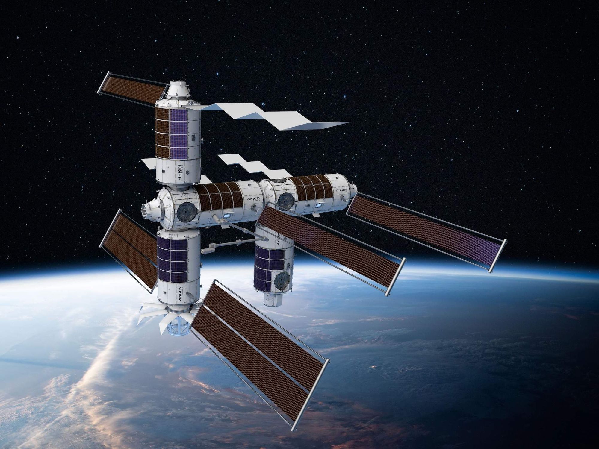 Axiom Space Station rendering