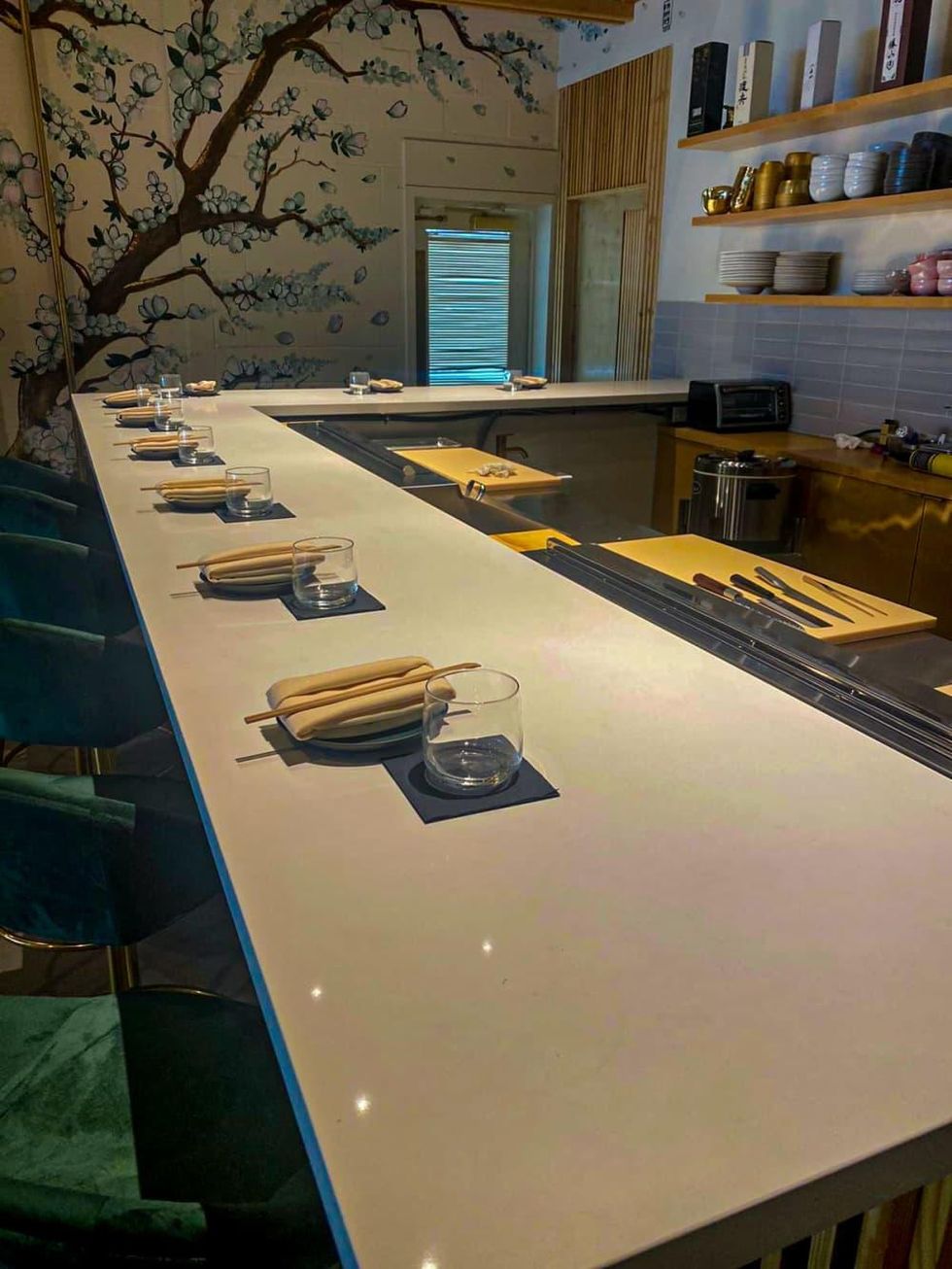 Aya Sushi bar interior