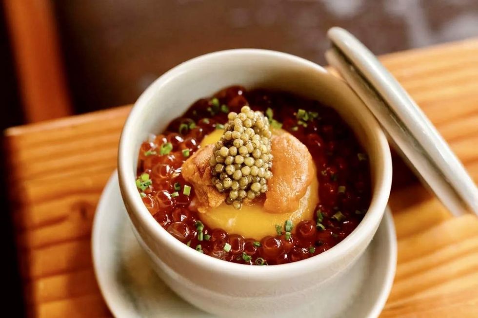 Azumi uni with caviar