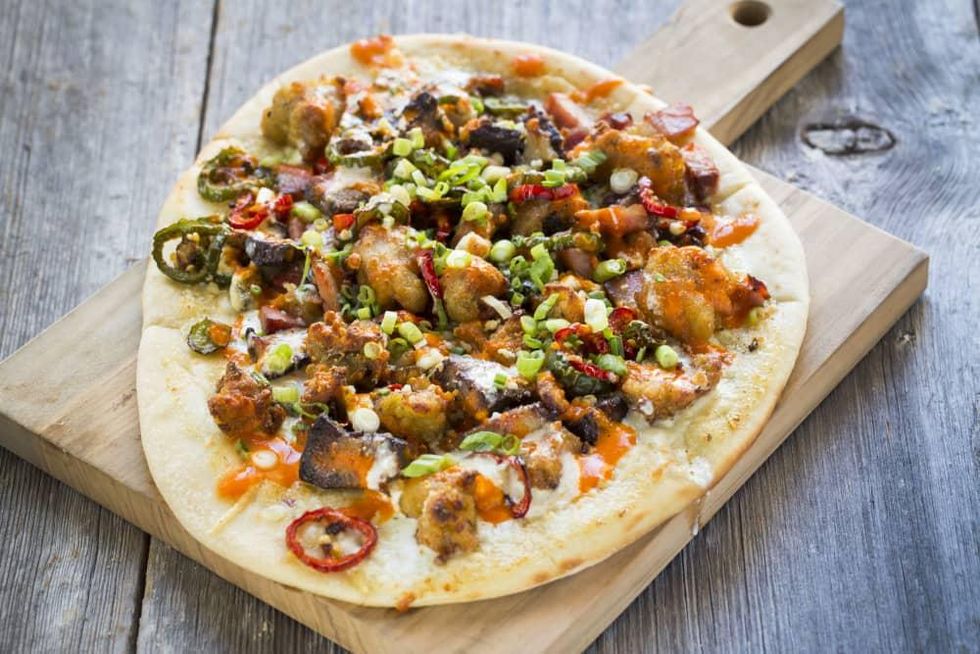 B&B Butchers carpet bagger pizza