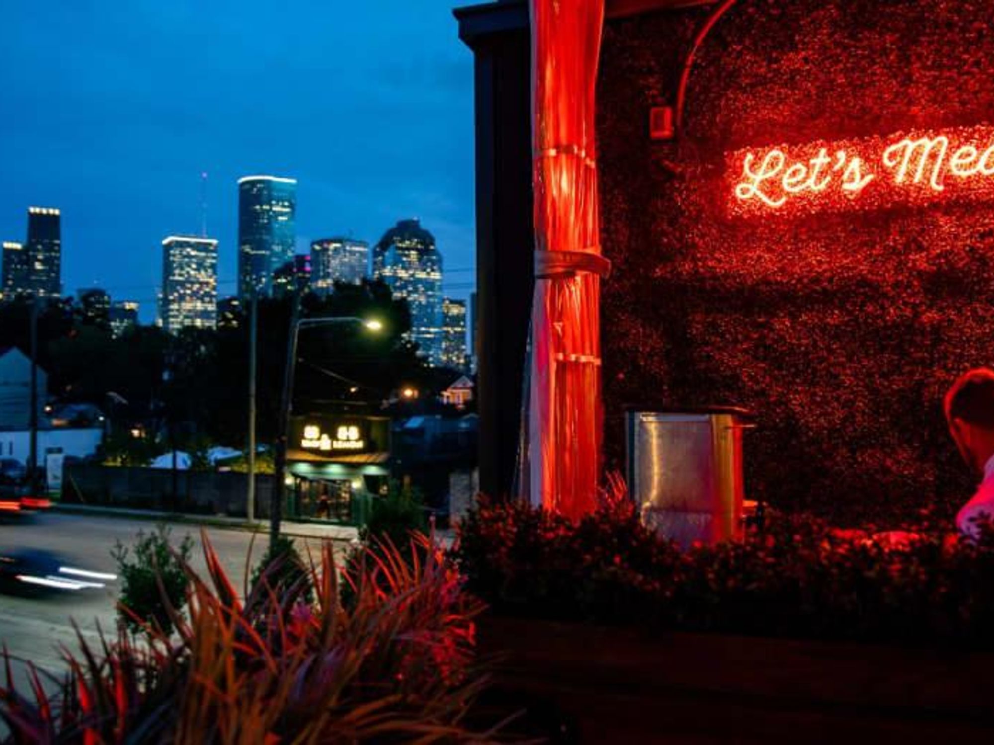 B&B Butchers patio Houston